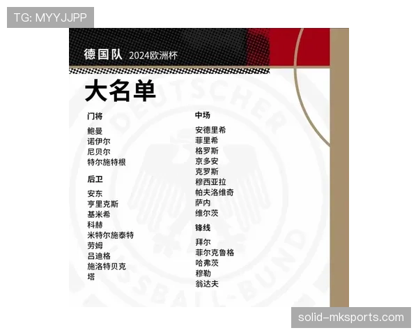 德国队2026世界杯阵容预测：谁将接班诺伊尔和穆勒成为新一代核心
